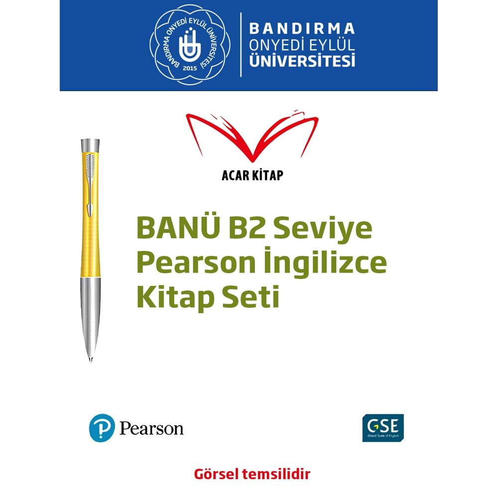 BANÜ B2 Seviye Pearson İngilizce Kitap Seti
