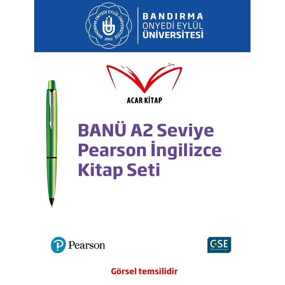 BANÜ A2 Seviye Pearson İngilizce Kitap Seti
